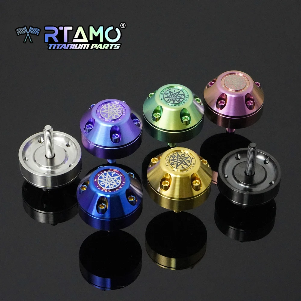 RTAMO Titanium Handle Bar End Plug with Bolt Fit for Vespa Sprint 150/180 Primavera 150/180 GTS/GTV300 (2024-2026)