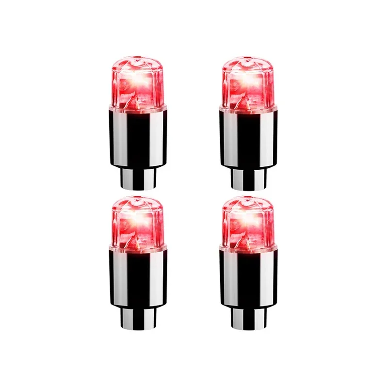 2/4/8 Stück Bunte LED-Radventillichter Motorrad Auto Radventilkappen Universelle Staubdichte Fahrradventilabdeckung