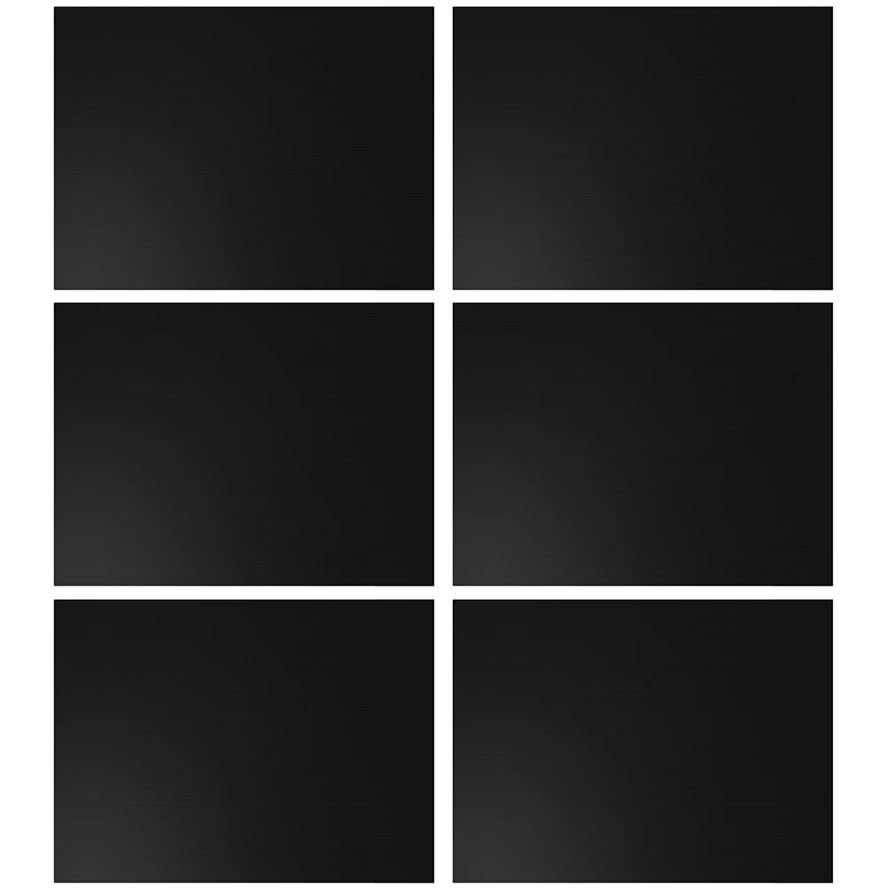 

6pcs Bbq Grill Mat Set Non-Stick Reusable Baking Pad For Oven Microwave Grill Heat Resistant Barbecue Sheet Tool