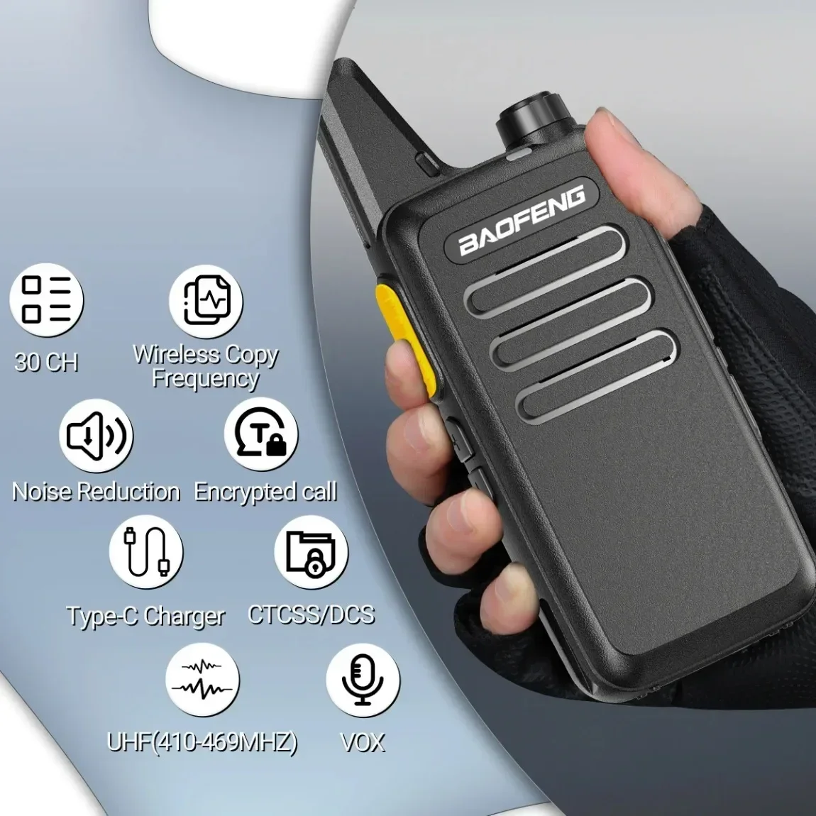2PCS Baofeng BF-T20D GMSK Digital  Walkie Talkie Noice Reduction  Encrypted Call 2s Copy Frequency VOX BF-888S UV-5R  Ham Radio