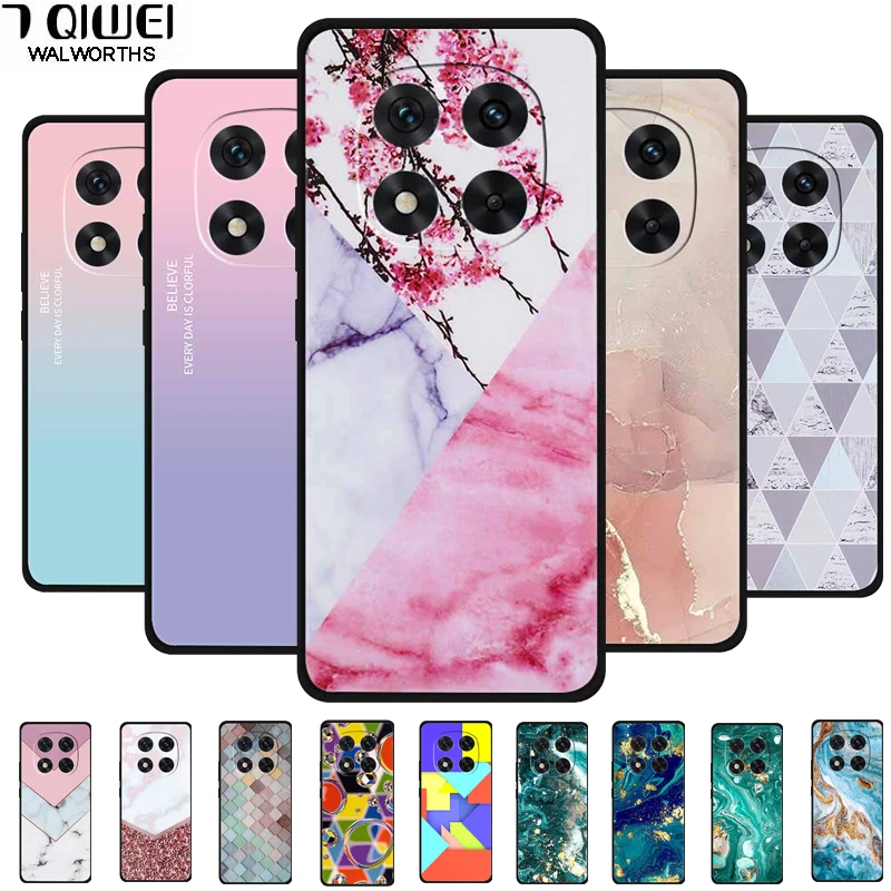 For Redmi Note 14 pro Plus Case Soft black Silicone Bumper TPU Phone Cool Marble Flower Case for Redmi Note 14/ Note 14 Pro Case