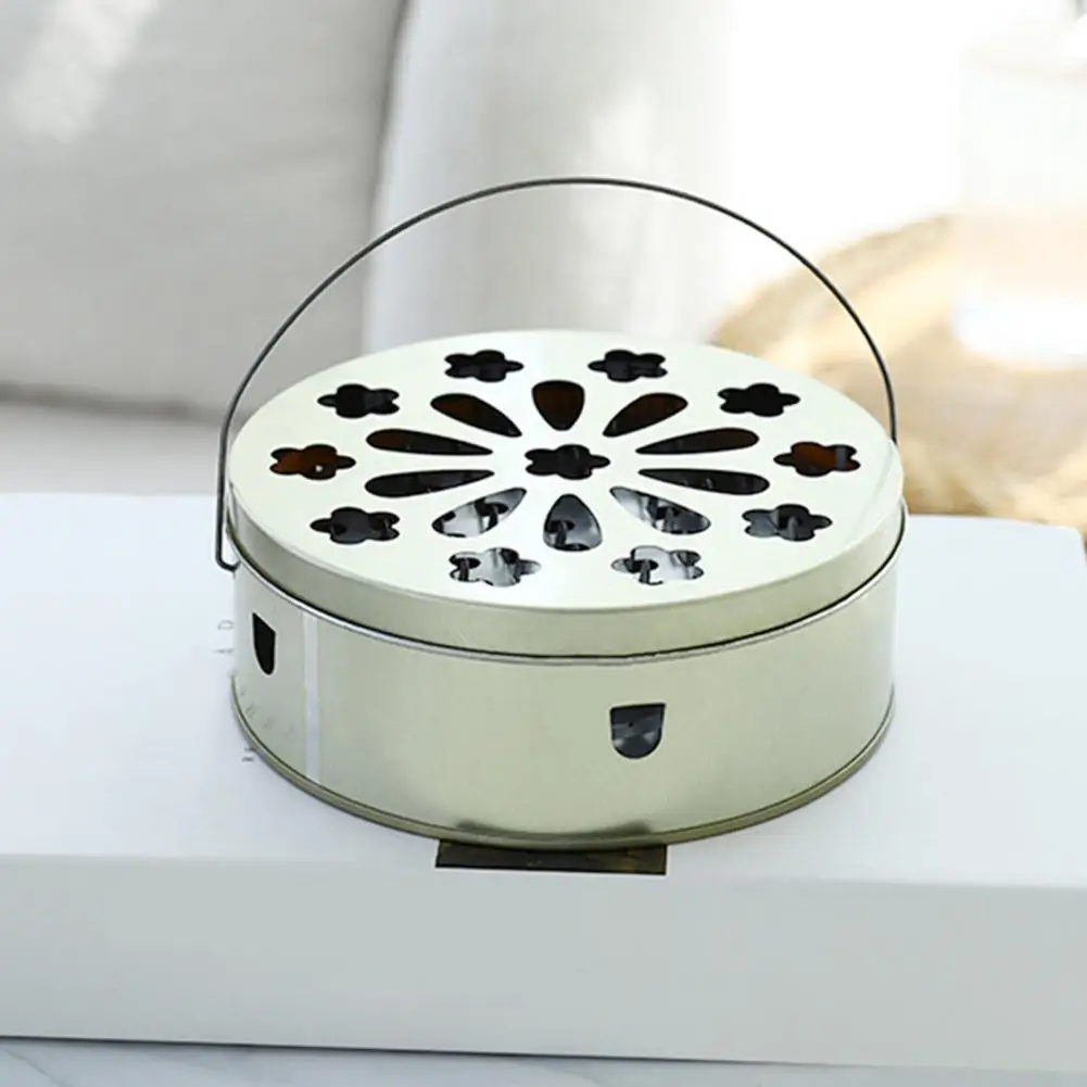 Round Shape Incense Coil Holder Large Capacity Fly Repellent Excellent Petaloid Decorative Mosquito Coil Container