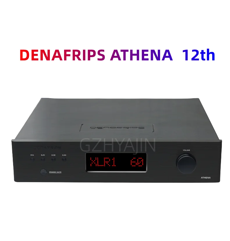 DENAFRIPS ATHENA Pure Class A Balanced Pre-amplifier Pre Amp Preamp Amplifier Line Stage 60 Steps RCA XLR input output