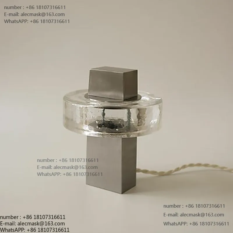 

Retro light luxury glass desk lamp wireless charging macaron glass wall lamp bedroom study living room entrance corridor