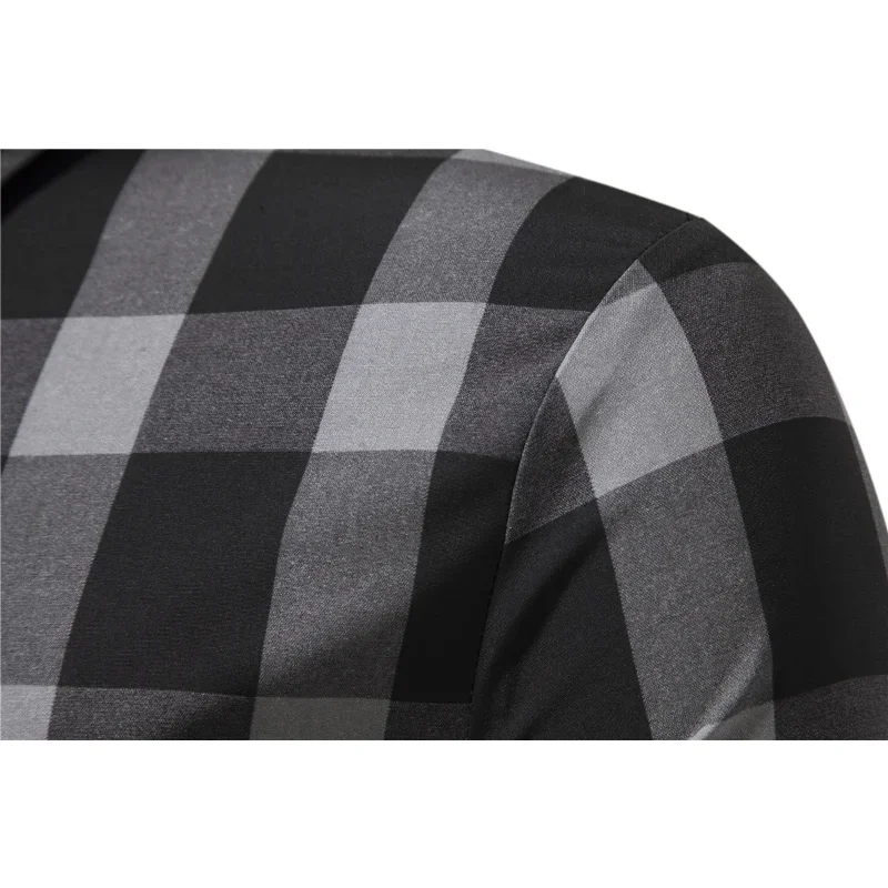 2023 Spring and Summer New Men\'s High Quality Plaid Shirts Loose Business Casual Silk Smooth Shirt Long Sleeve shirts for men