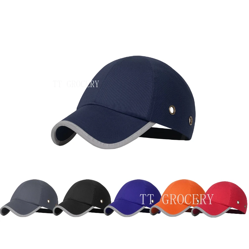 Sunshade Safety Protective Helmet Bump Cap Hard Inner Shell Baseball Hat Style for Work Factory Shop Carrying Head Protection