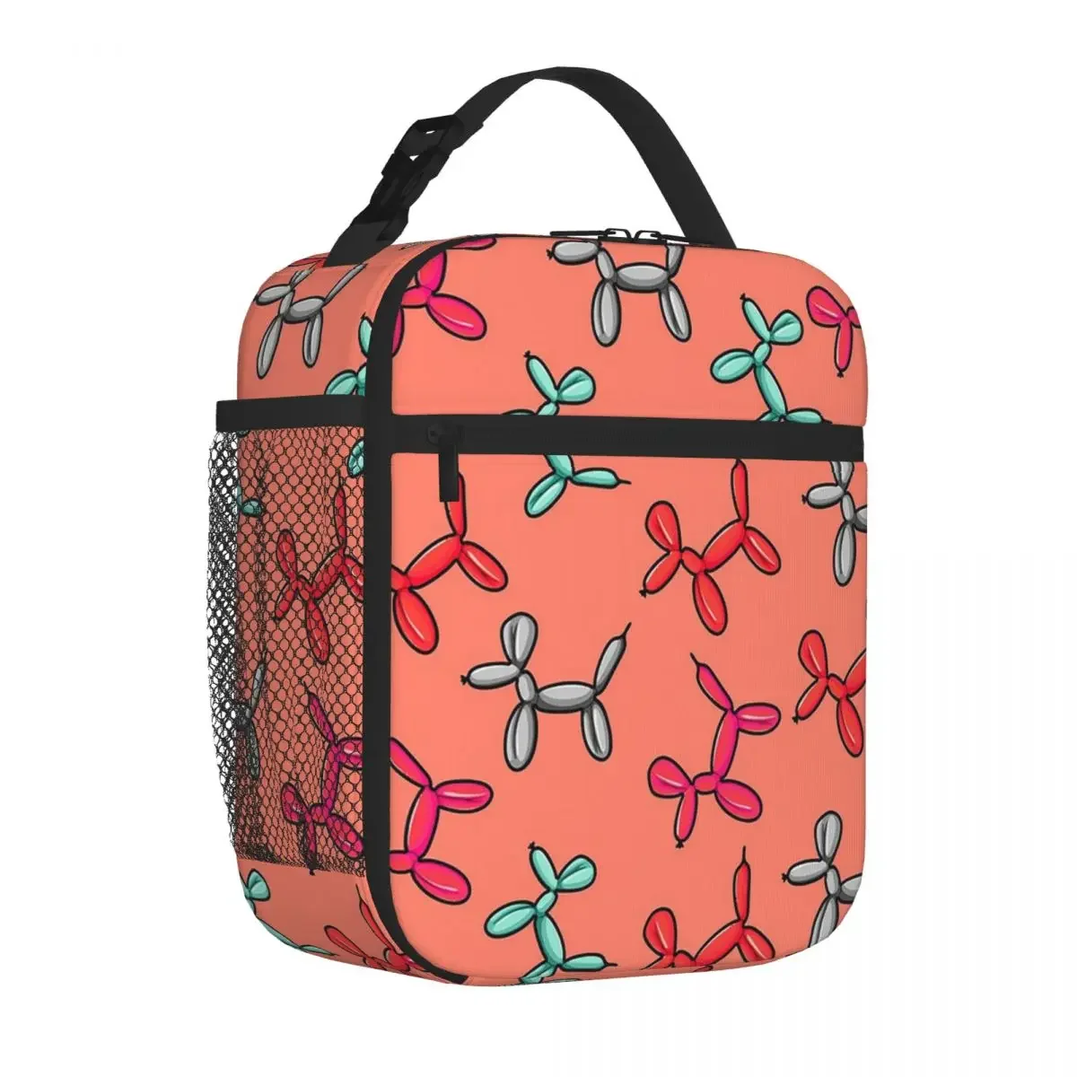 Ballon Dogs Lunch Bags para Mulheres, Tote Isolado, Caixa Bento Portátil, Fugas, Piquenique, Trabalho, Escola, Crianças