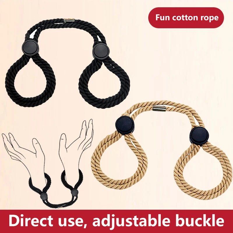 أصفاد الجنس ضبط النفس اليد المثيرة تكبل ربط الجنس حبل الرقيق عبودية Sexope الكاحل الأصفاد أصفاد الظهر لعبة سهلة الاستخدام