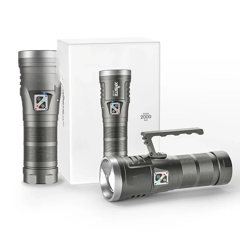 Linterna exterior multifunción de alta potencia con luz fuerte