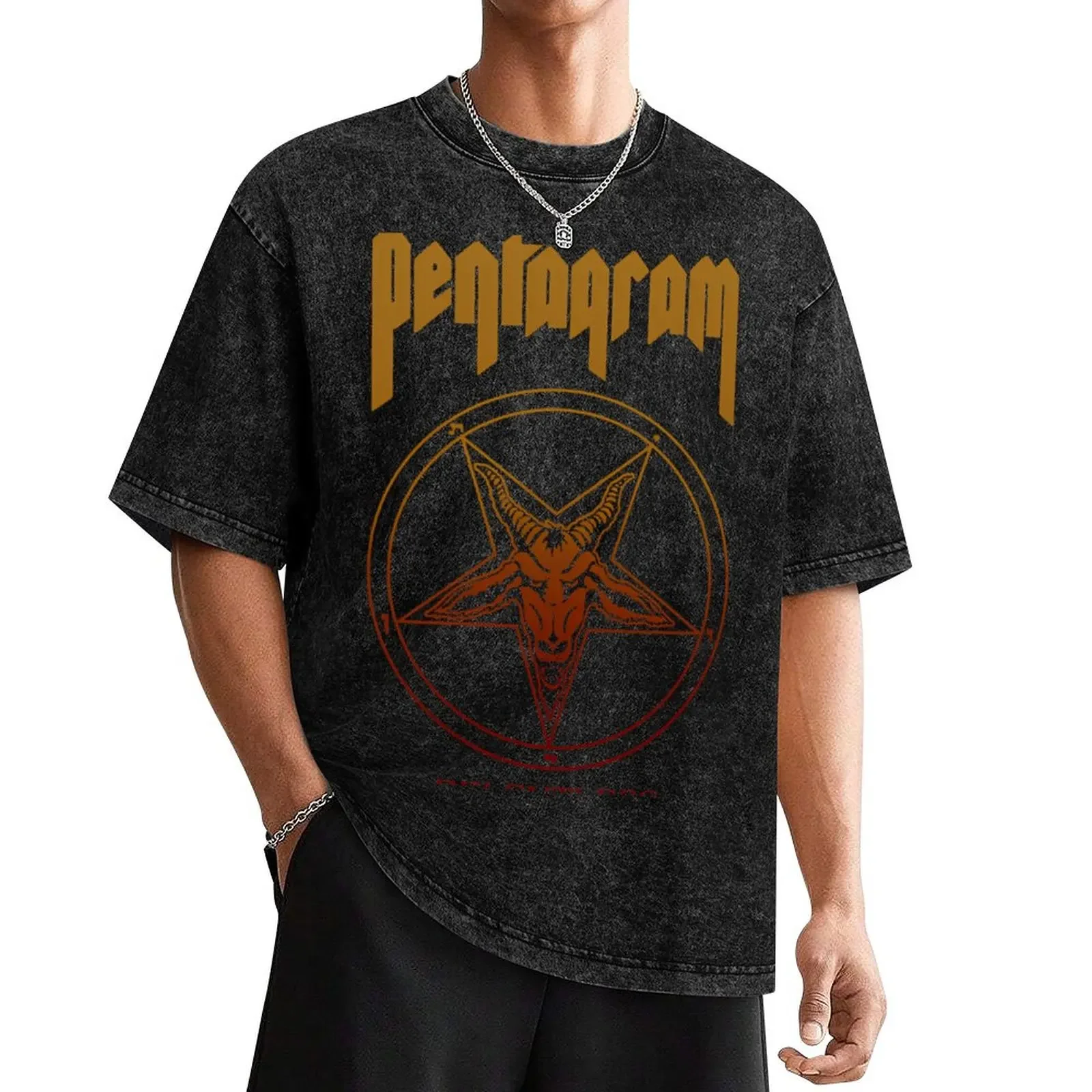 Pentagram Relentless T-Shirt cheap stuff vintage clothes anime mens shirts graphic tee