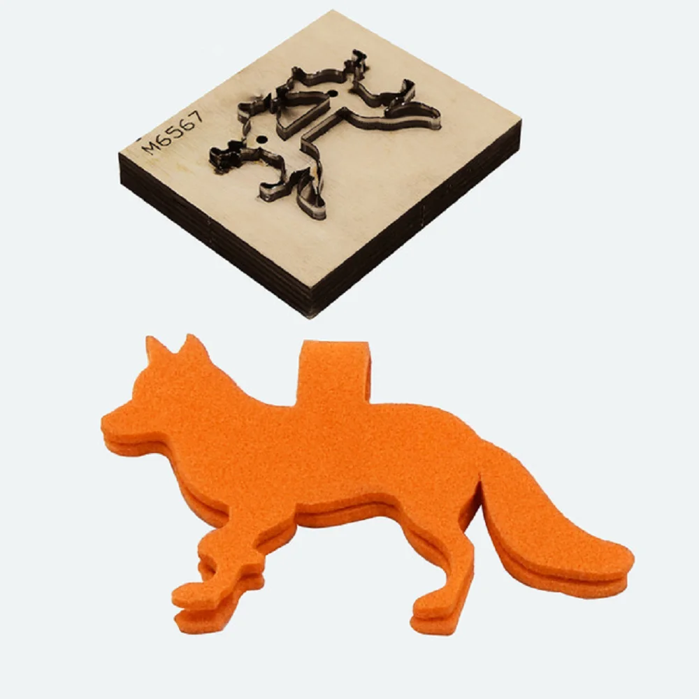 Japan Steel Blade Die Cut, Steel Punch, Wolf, Animals Cutting Mold, Wood Dies Cutter, Template for Leather Crafts, 100mm