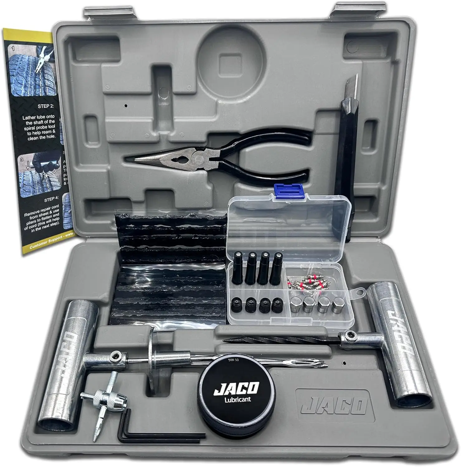 

Heavy Duty Tire Repair Kit - Universal Plug Set for Quick Fixes