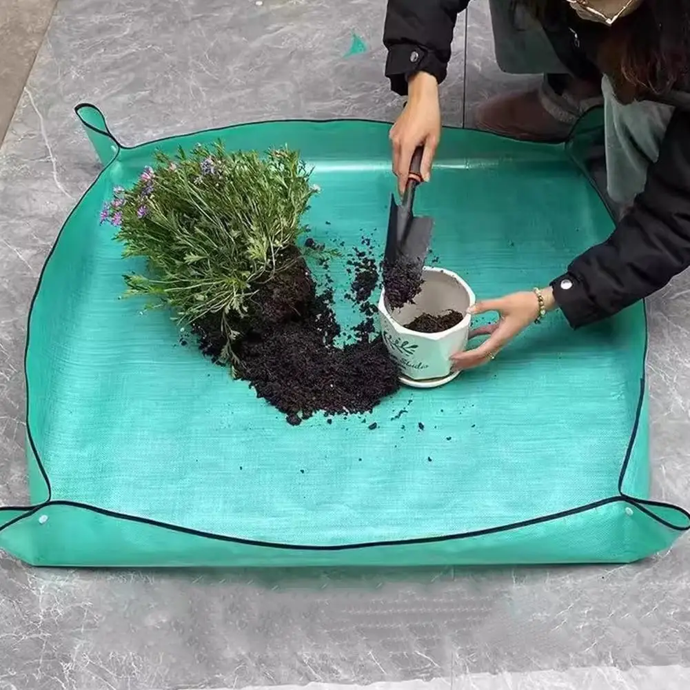 PE Plant regeneration mat Waterproof transplant mat Portable square foldable and easy to clean succulent transplant mat S M L