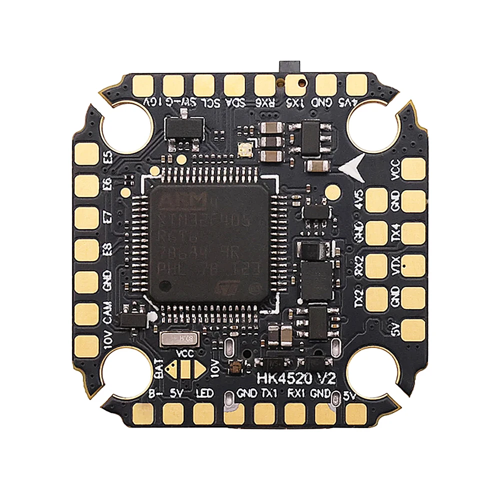 HAKRC F405 V2 Mini FC ICM42688P Dual BEC 5V/2.5A 10V/2A OSD Barometer Black Box 16M 2-6S 20x20mm ثقب التركيب لطائرة RC FPV بدون طيار