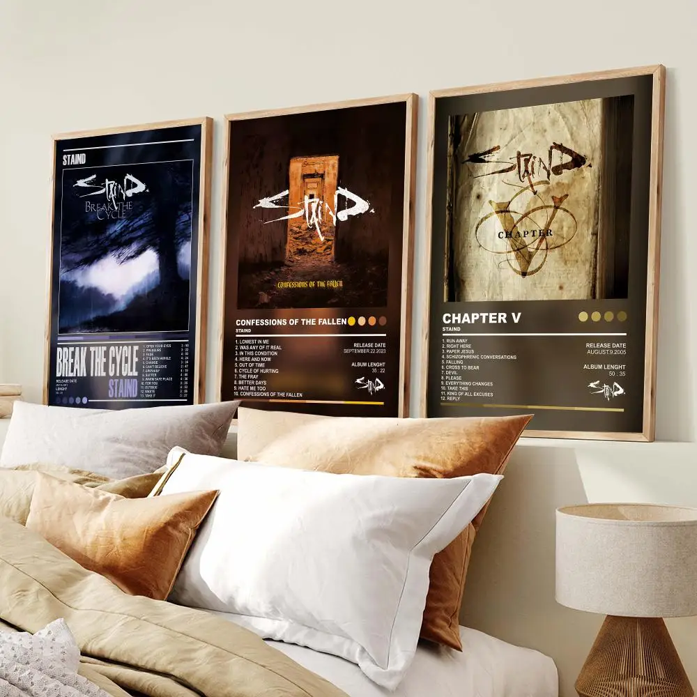 Band Album S-Staind Poster PP Wall Decor Posters Celebrity Music Art Prints Bedroom Office Gift