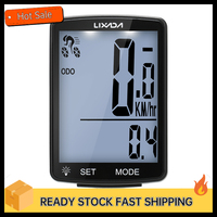 IXADA Wireless Bike Computer Multi Functional LCD Screen Bicycle Computer Mountain Bike Speedometer Odometer IPX6 Waterproof Cyc