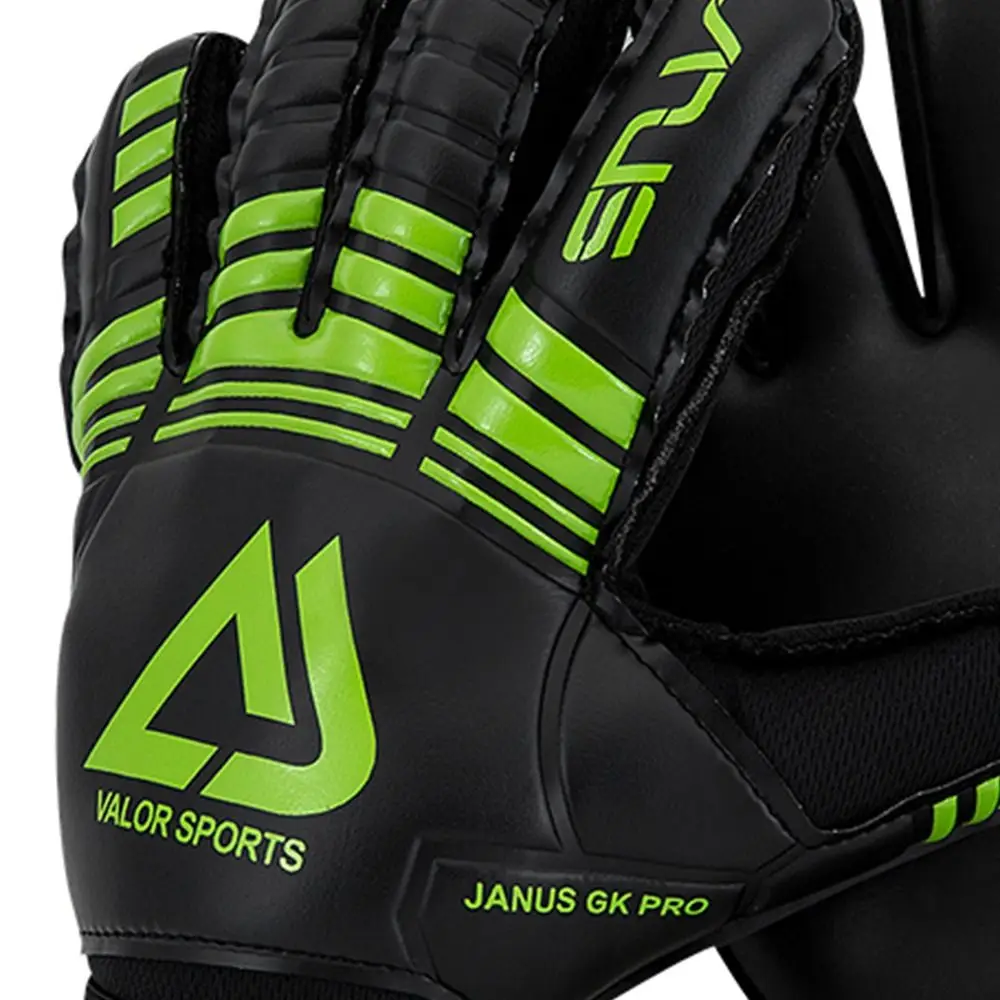 손가락 보호 골키퍼 장갑 미끄럼 방지 내구성 라텍스 축구 장갑 두꺼운 내마모성 축구 골키퍼 장갑