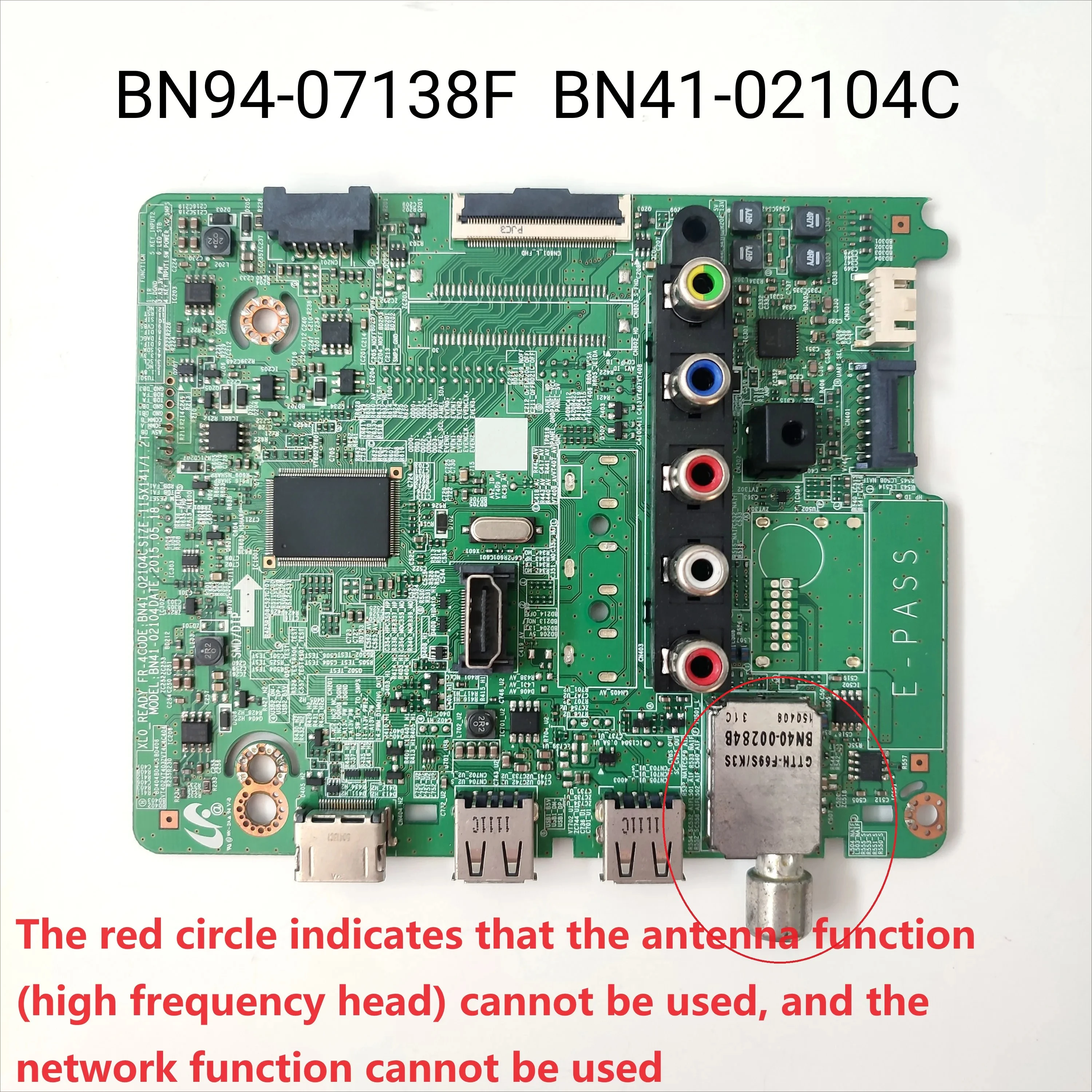 

Original BN41-02104C BN41-02104 for Main Board BN94-07138H BN94-07138F UA48H5100AR UA48H5100A UA48H5100 UA40H5100AR Motherboard