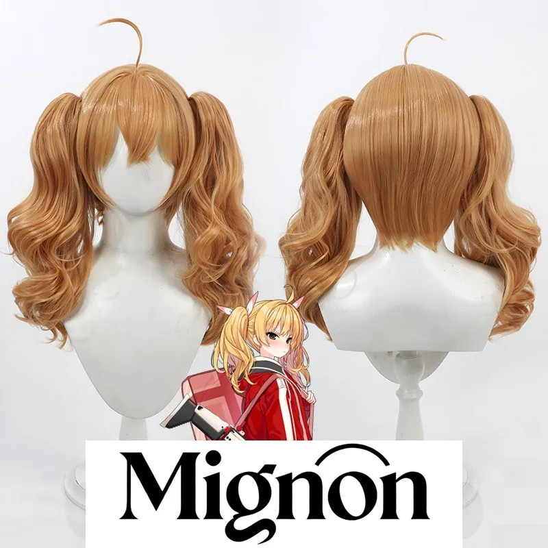 

Синий архив Ibaragi Yoshimi, парик для косплея, двойной хвост, подарок на Хэллоуин