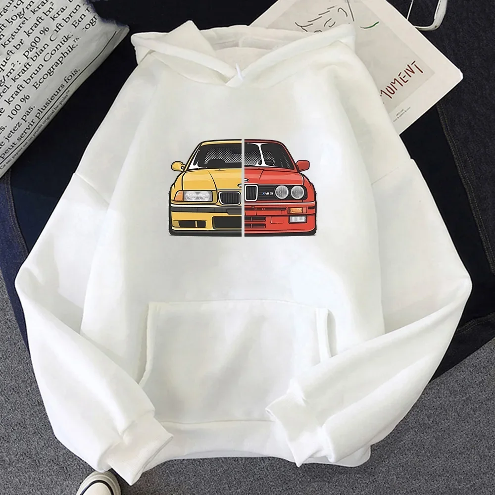 Car Printing Sweatshirts Prevalent Streetwear for Men Clothing Long Sleeve Casual Pullovers Fall Male/female Fleece Hoodies