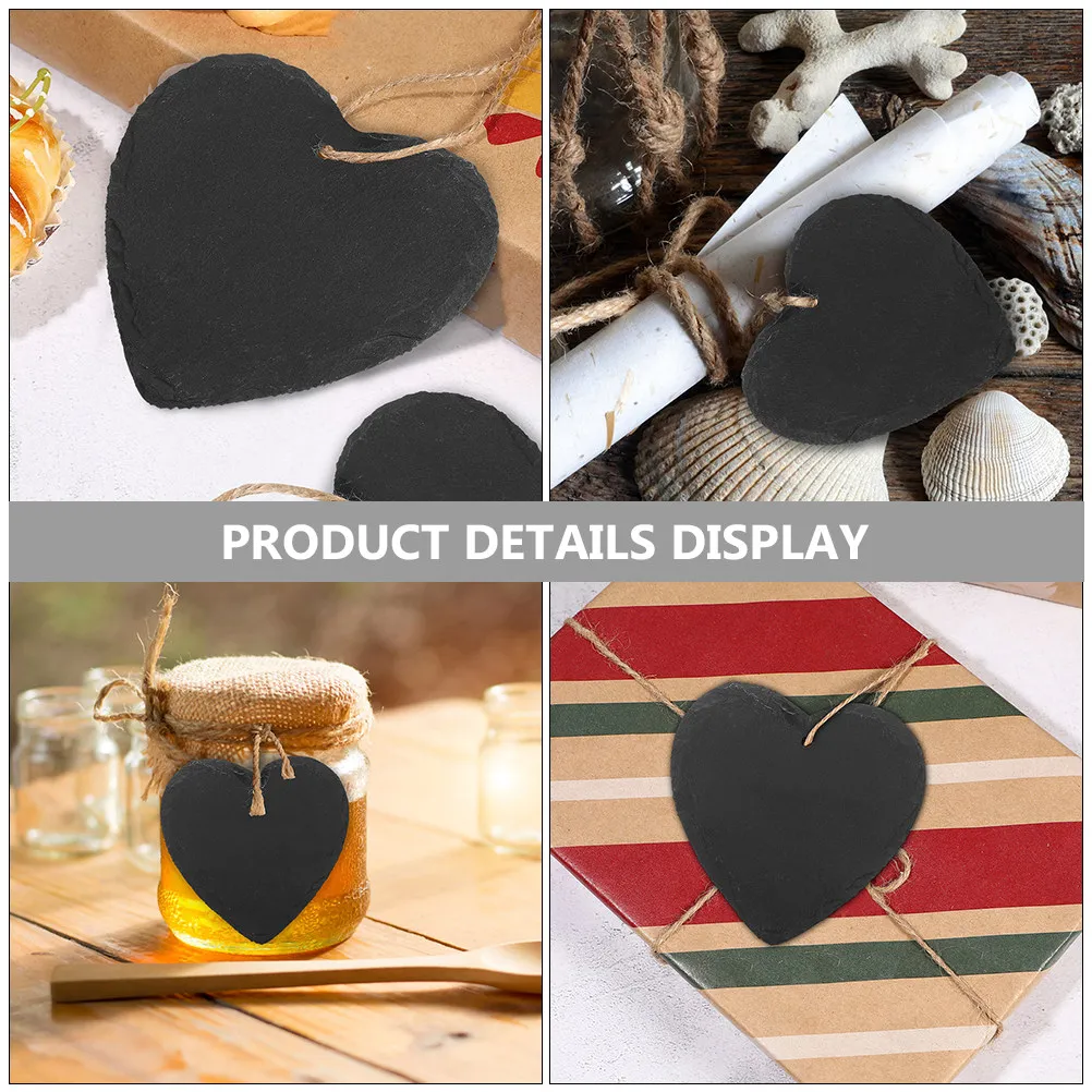 

40Pcs Lightweight Wooden Heart Shaped Hanging Tags Blank Surface for Price Labeling Jewelry Clothing Cupcake Boards Thank You