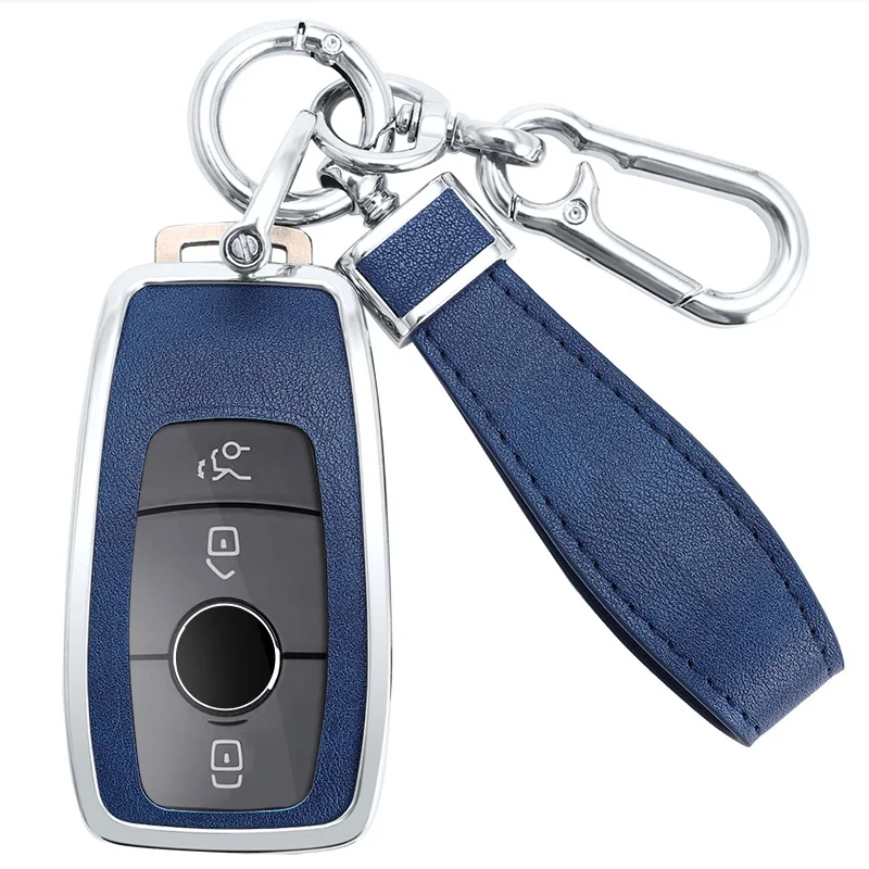 

for Mercedes Benz E C S GLC Class E200 E300 E400 E63 W213 S550 S560 C260 A200 KZinc Alloy Car Key Case Coverey Shell Protector