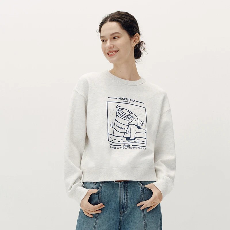 Thumbnail 4 - #32 Latest Womens Printed Graphic Sweatshirts Price Drops