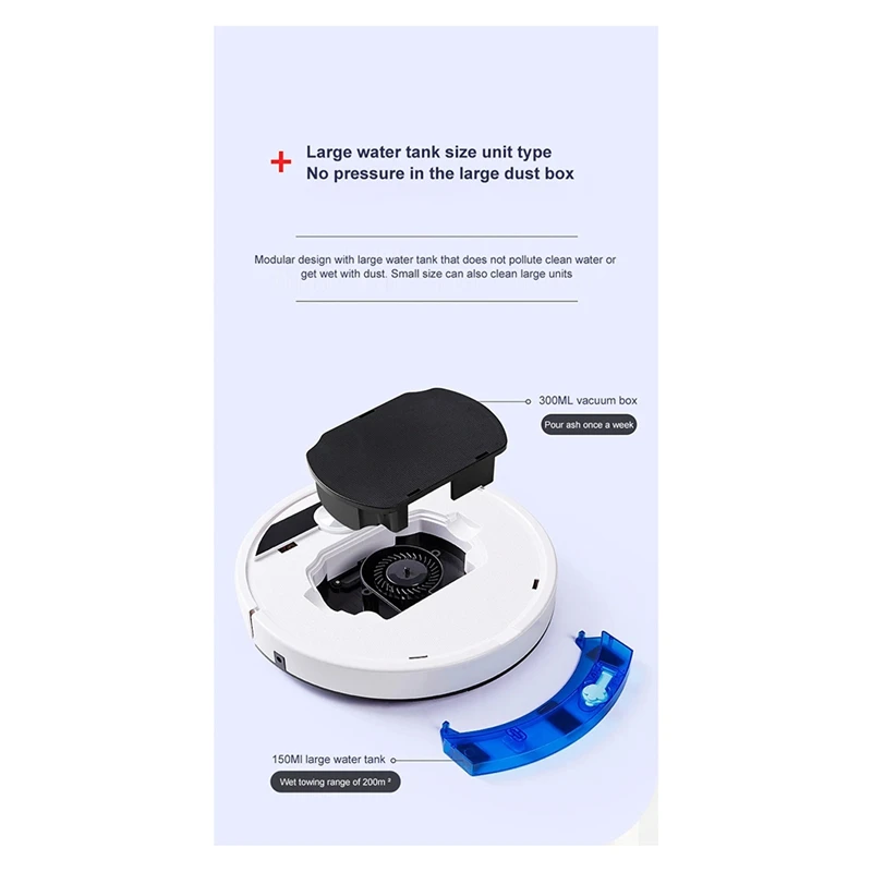 5-In-1 RS800 With Remote Control Super Quiet Smart Robot Vacuum Cleaner Wet&Dry Mopping Floor Home Appliance Durable