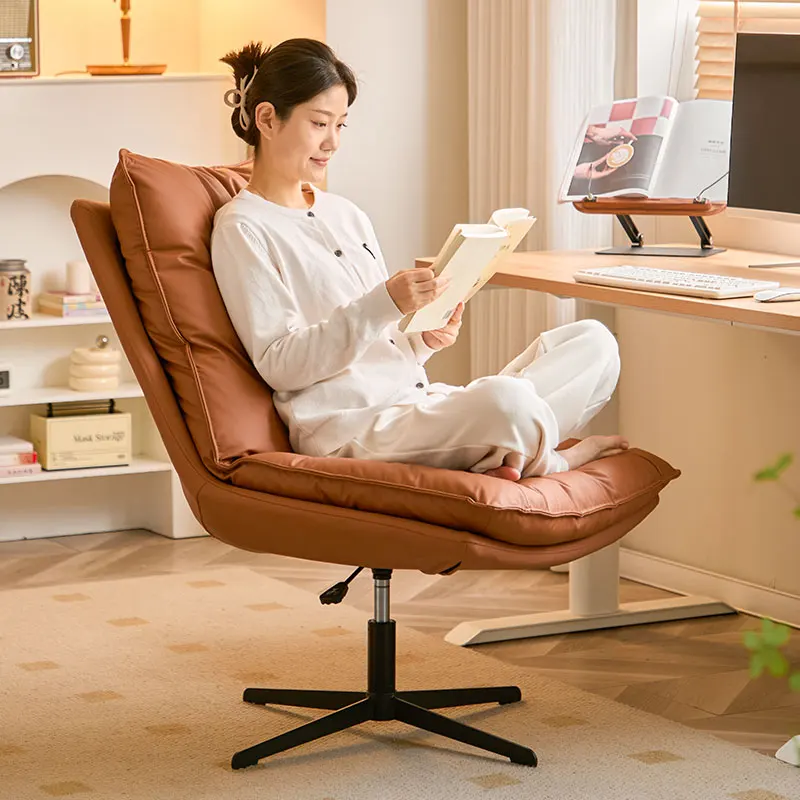 

Height Adjustable Swivel Chair Luxury Home Office Desk Chair for Study Work with Comfortable Backrest