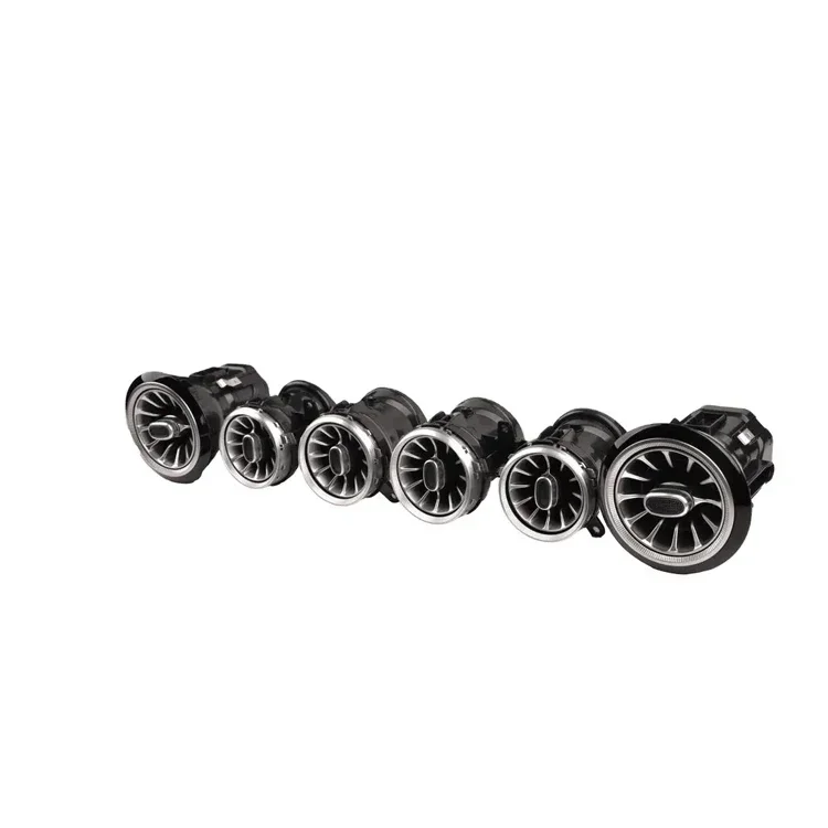 2025Car front and rear 64 color led interior ambient light exhaust outlet Turbine Vent Air Conditioning for GLC W