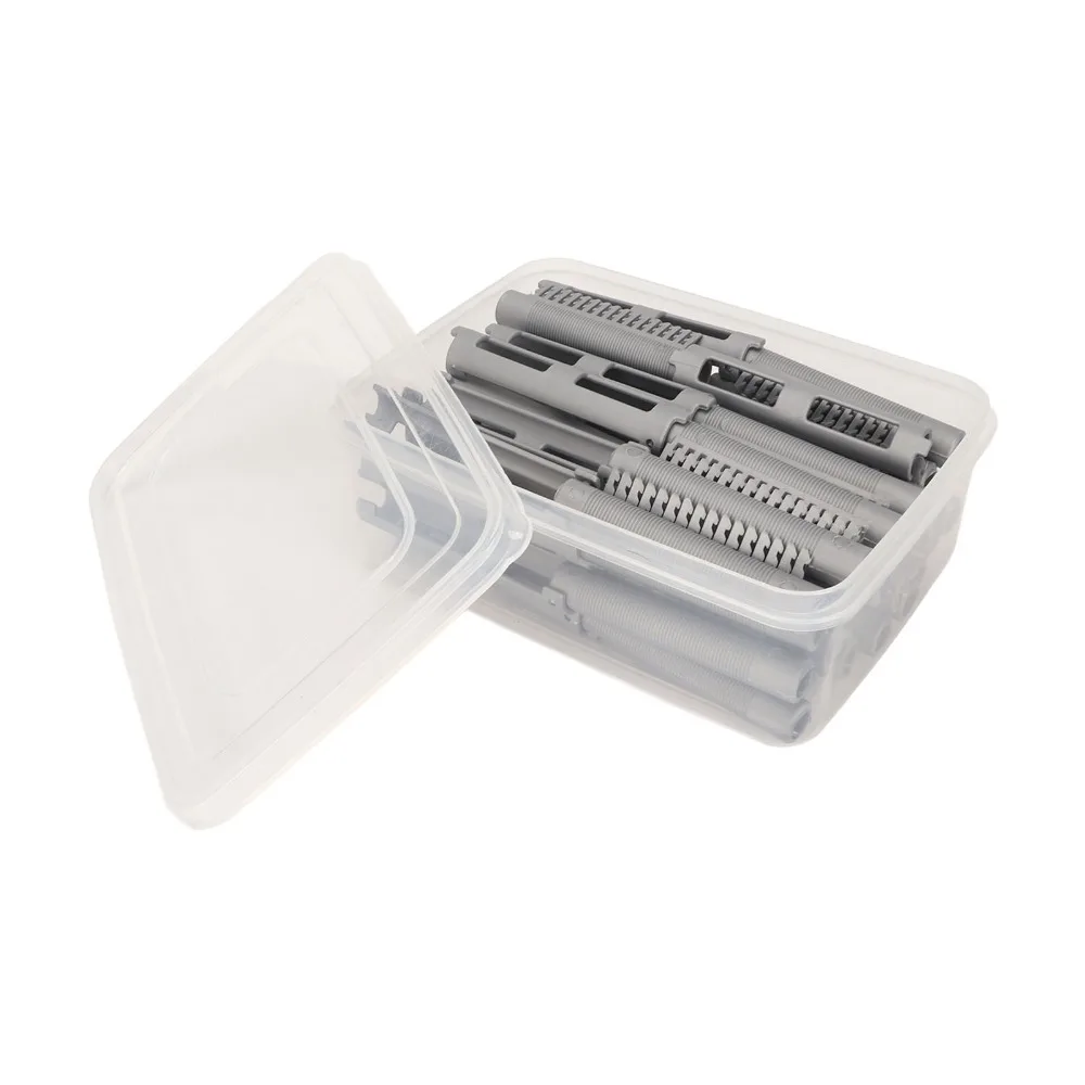 25pcs Safe Curling Perm Rod Easy Clip On Hook Tooth Design Hair Styling Tool Easy To Use No Heat Required Hair Rollers