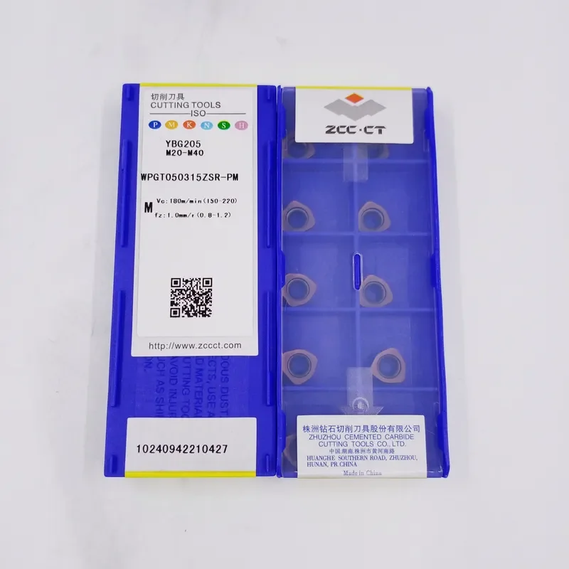 CT Solid Carbide Insert SPGT050315ZSR-PM YBG205 for Stainless Steel Lathe Tool Heat Resistant