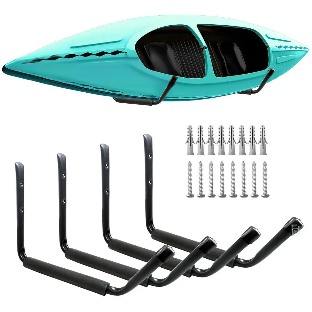 4pcs-kayak-storage-racks-heavy-duty-garage-hangers-jumbo-wall-hooks-for-canoe-kayak