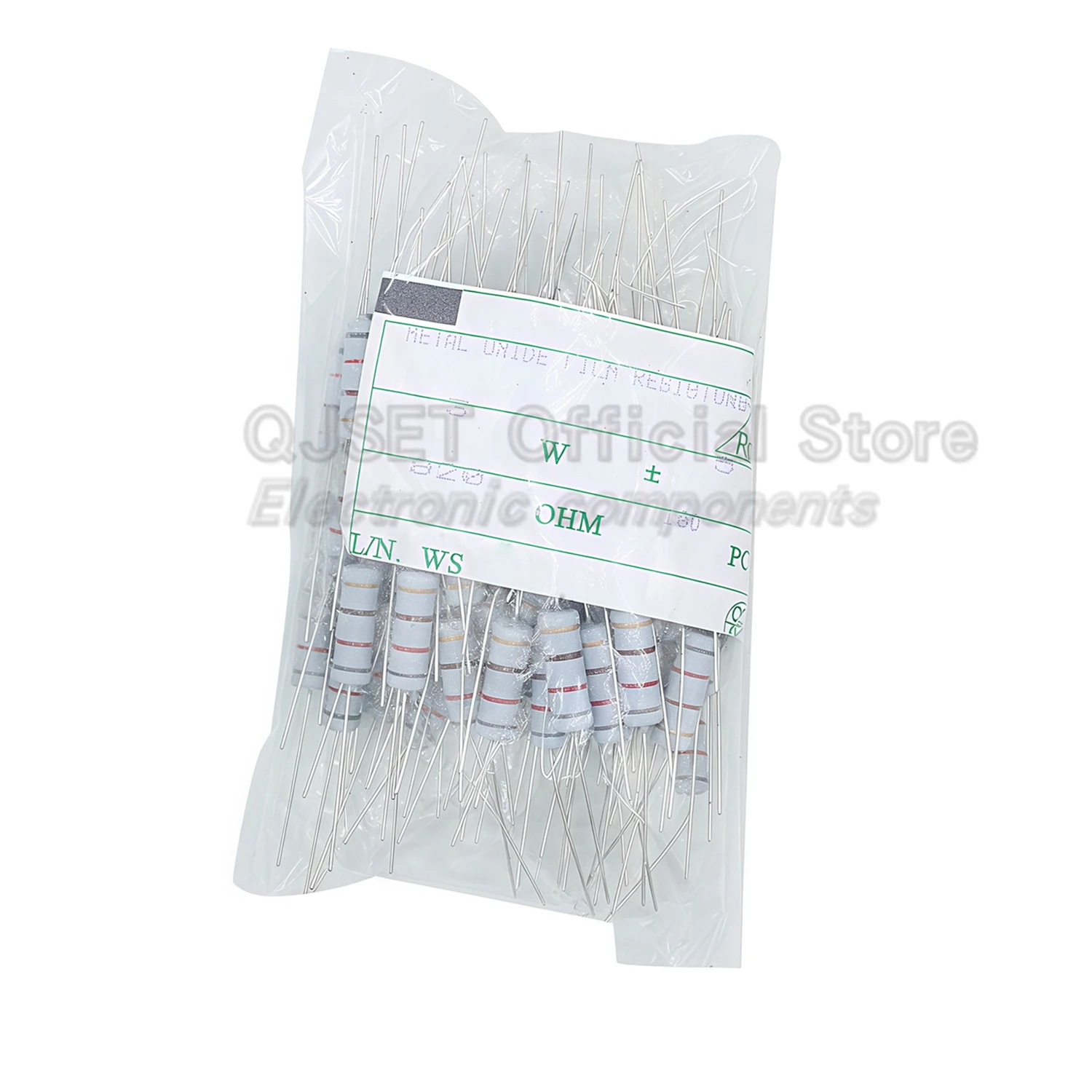 ตัวต้านทานฟิล์มคาร์บอน 3W จำนวน 100 ชิ้น ความเที่ยงตรง 5% ตัวต้านทานฟิล์มออกไซด์ 3W 1 47 100 220 470 โอห์ม 1K 4.7K 10K 47K 100k 200k 470k 1M โอห์ม