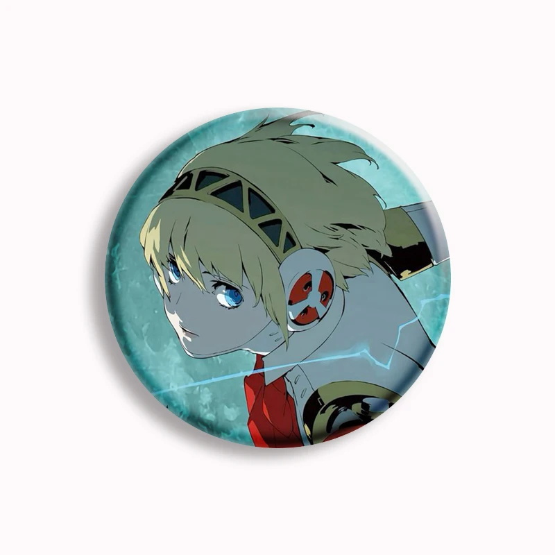 Aegis-Botón de juego Persona 3, Pin P3RE de dibujos animados, broche de personaje P3 creativo, bolso de decoración, regalo para coleccionistas de amigos