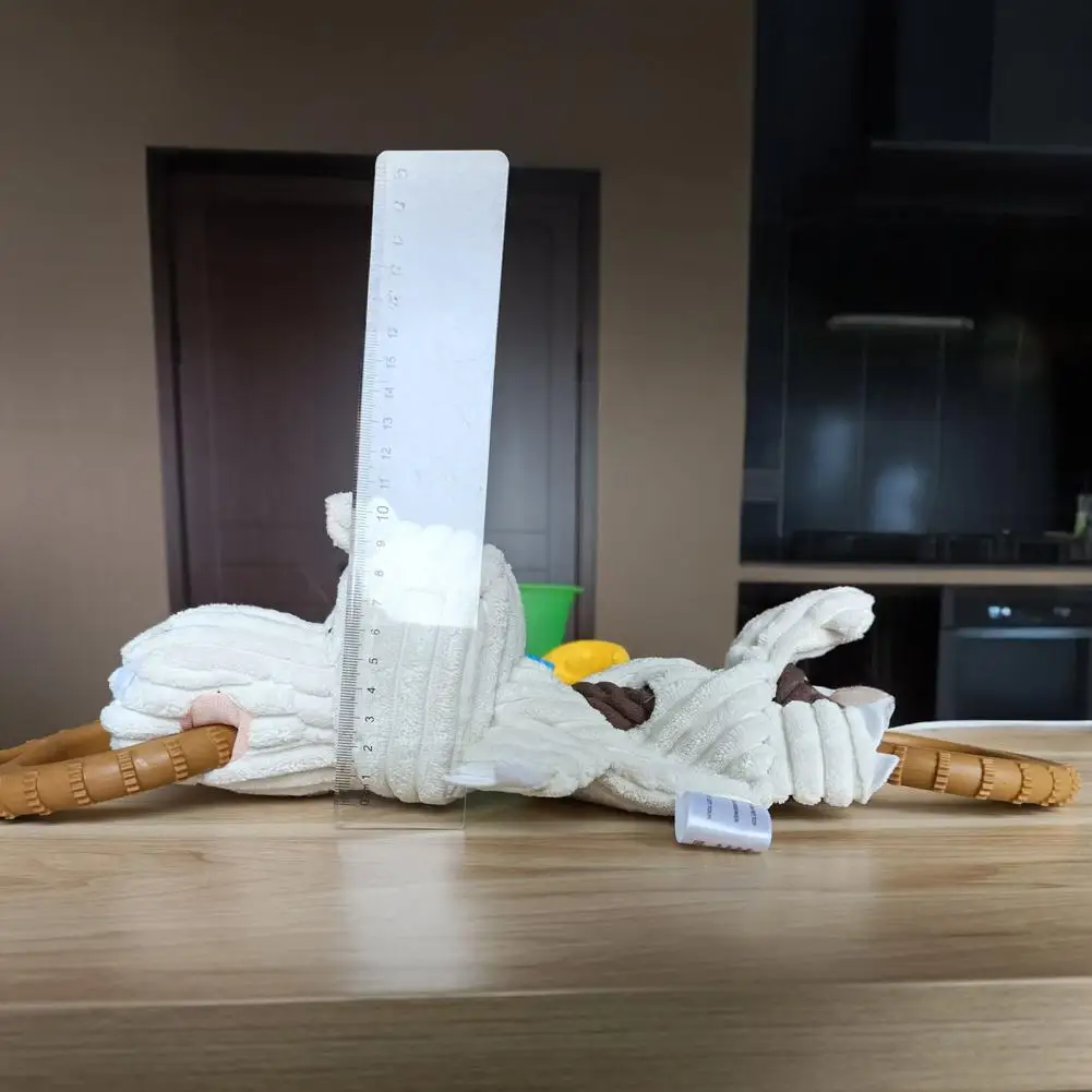 Juguete para Perro Resistente a Mordidas, Juguete de Peluche de Hipopótamo con Doble Anillo, Juguete para Jalar, Alivio del Aburrimiento, para la Dentición, Suministros para Mascotas, Suave