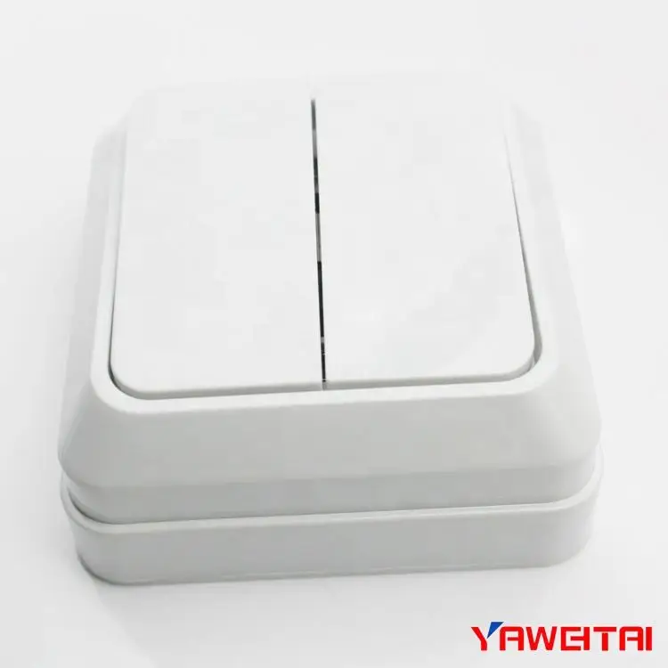 1PCS European Wall Switch Surface type Wall Switch 2 gang switch