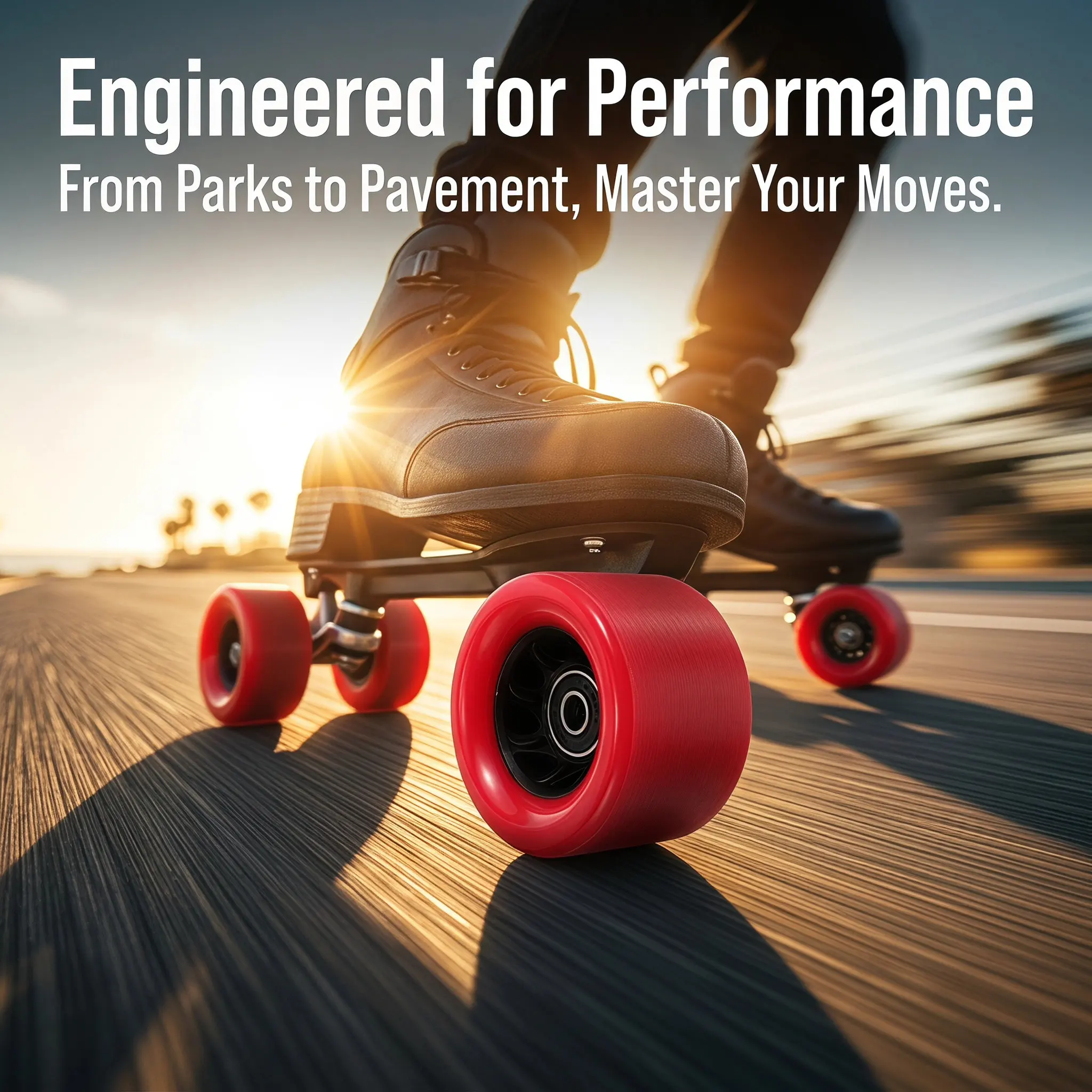 Roller Skates Wheel Skateboard Wheel Fashionable Detachable Non-Flashing Smooth Indoor Outdoor Skating Replacement Accessories view 6