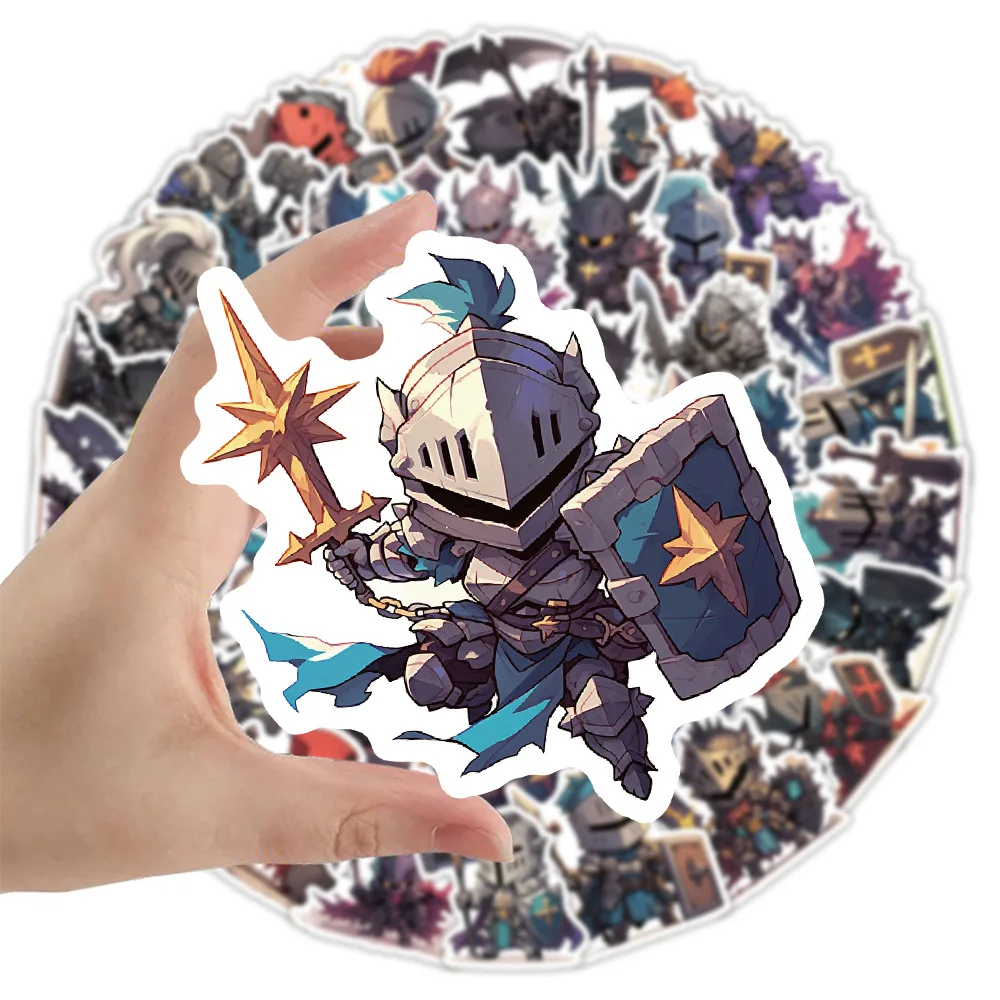 

10/54PCS New Cool Knight Personalized Graffiti Stickers Creative Cartoon Decal Notebook Phone Guitar Waterproof Sticker Kid Toys