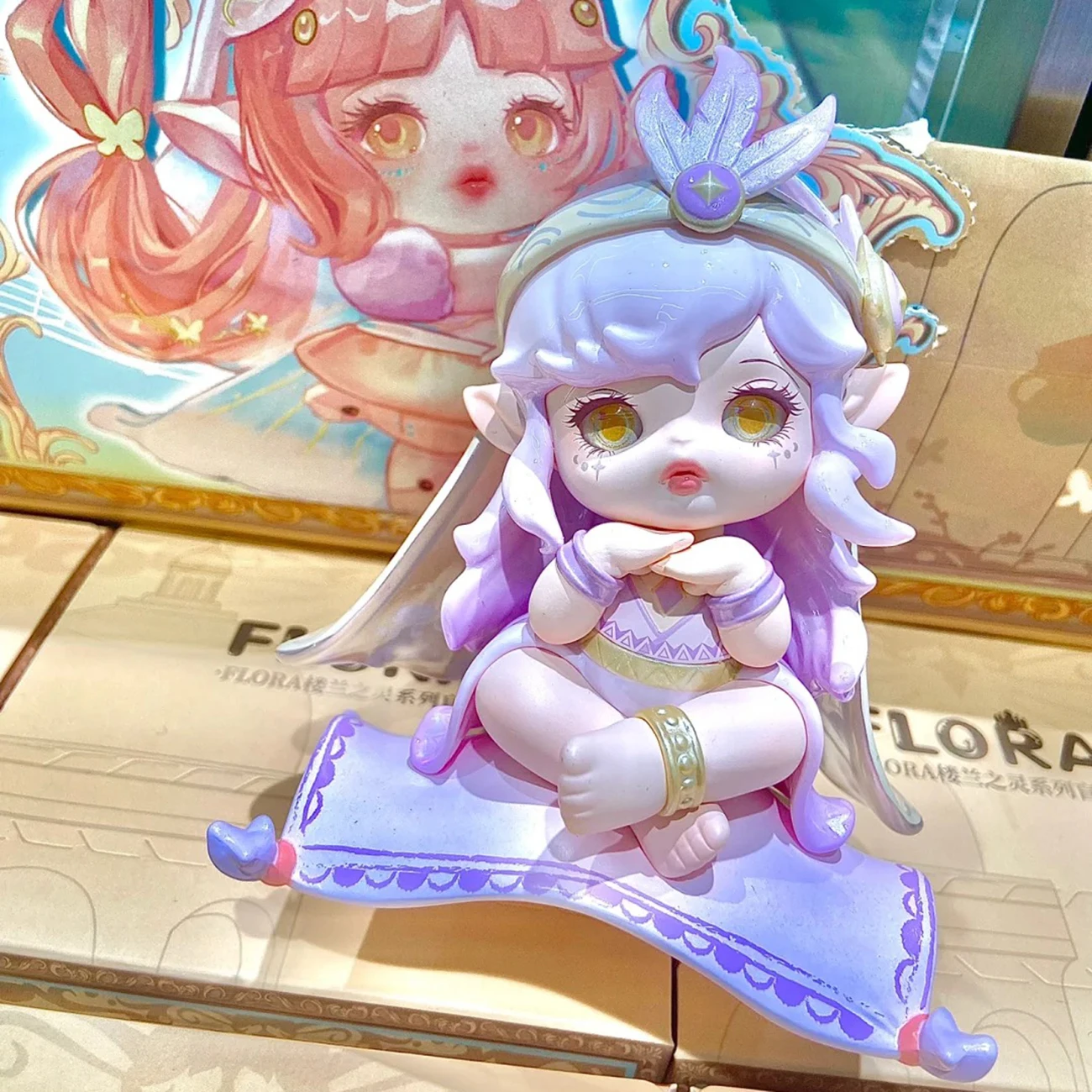 حقيقية فلورا لولان الروح سلسلة صندوق أعمى اللعب Kawaii عمل الشكل صندوق غامض زخارف مكتب لعب الفتيات مفاجأة هدية