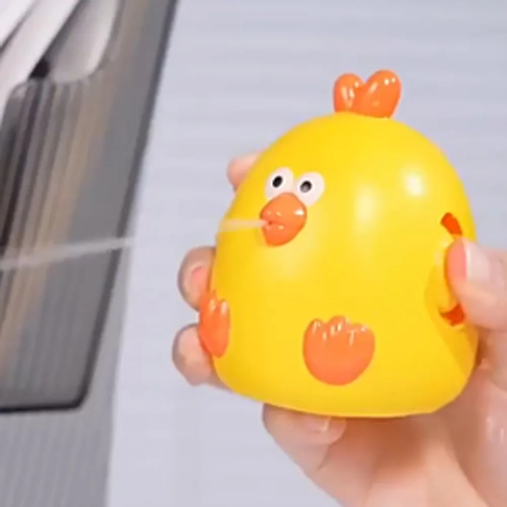 

Water Play Toys Yellow Chicken Water Squirt Toy Spray Water Funny Baby Bath Toys Anime Animal Swimming Water Toys Funny Gift