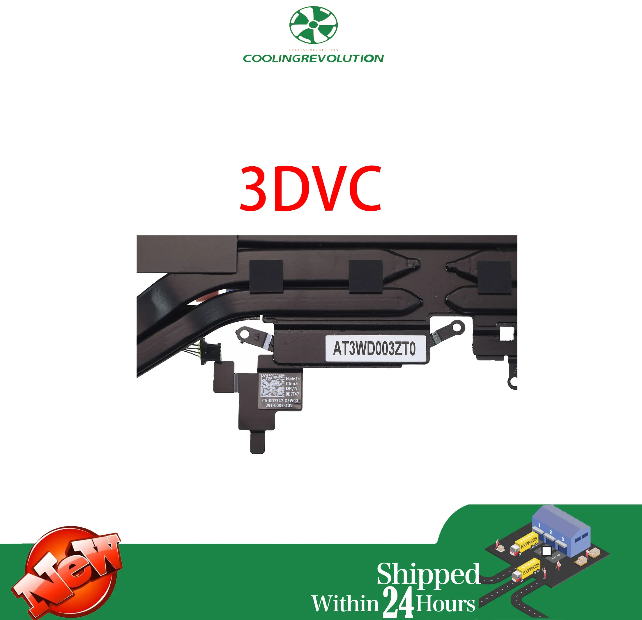 Imagem -03 - Ventilador de Refrigeração Cpu Gpu para Laptop com Dissipador de Calor para Dell Alienwar X16 r1 0d7t47 At3wd003za0 At3wd003zt0 Novo