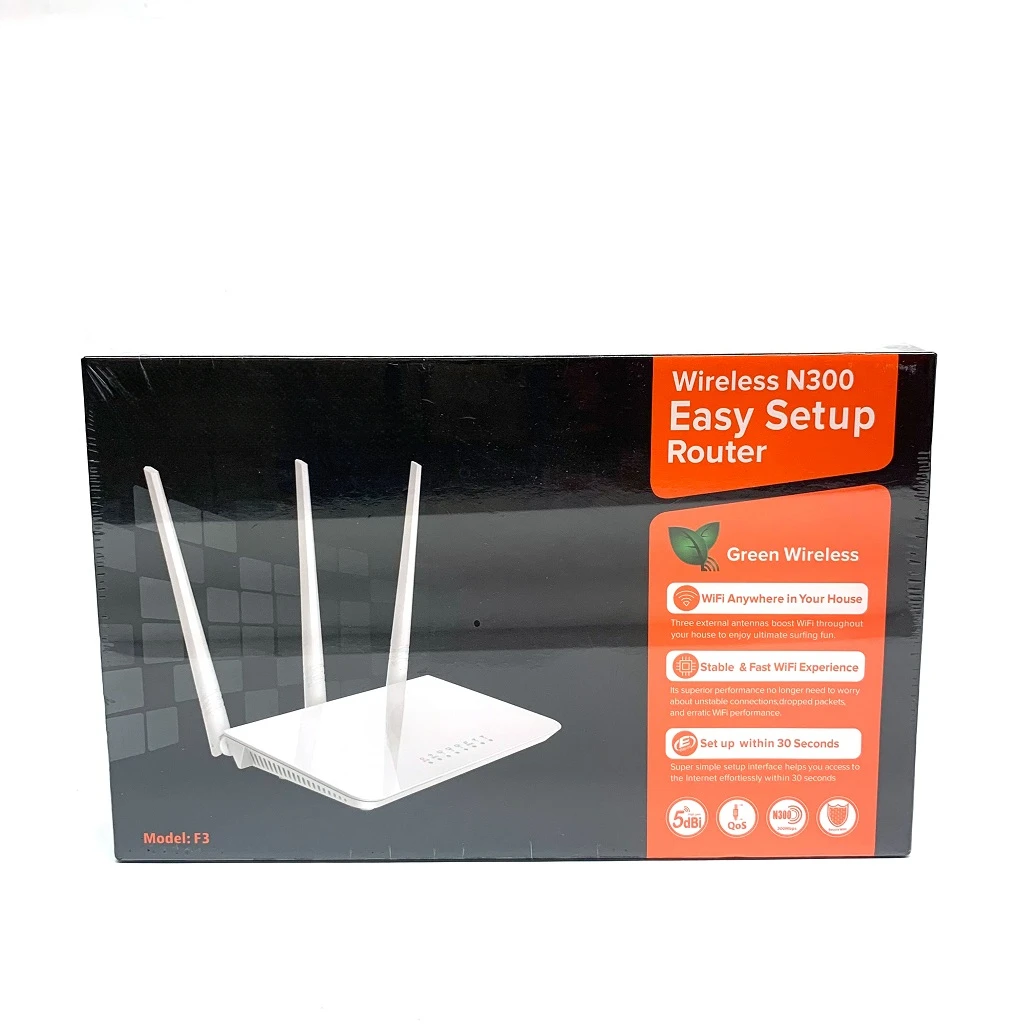 

F3 300Mbps Wireless Home Router 2.4GHz 3 Antennas English Version Wireless Wifi Router