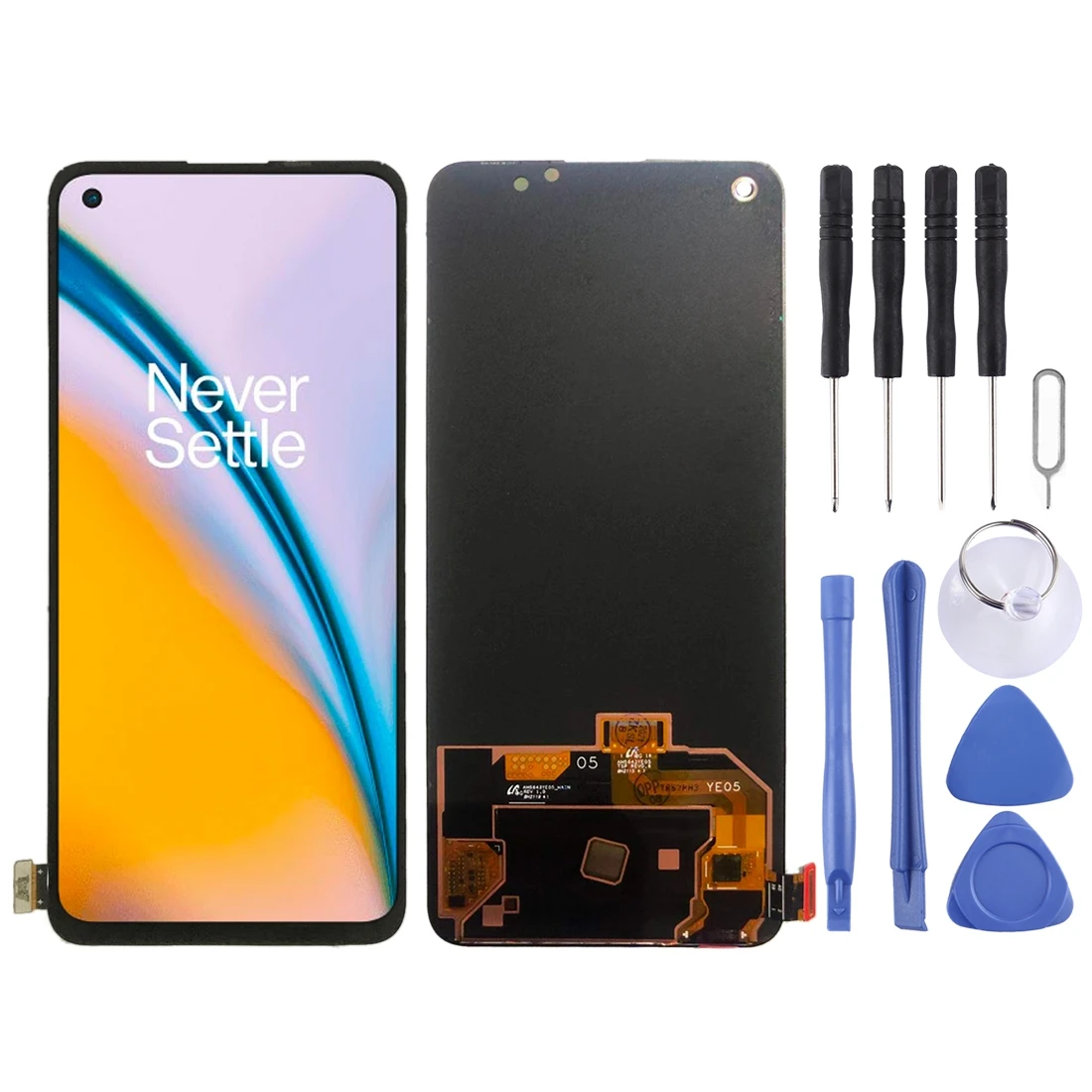 For OnePlus Nord 2 5G 2021 with Digitizer Full Assembly LCD Screen (Black)