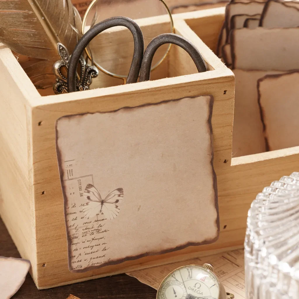 ورق مذكرات بشكل خاص ، مستلزمات قصاصات ذاتية الصنع ، مواد ألبوم مجمعة للخردة ، ورق حرفي ، عتيق ، 30