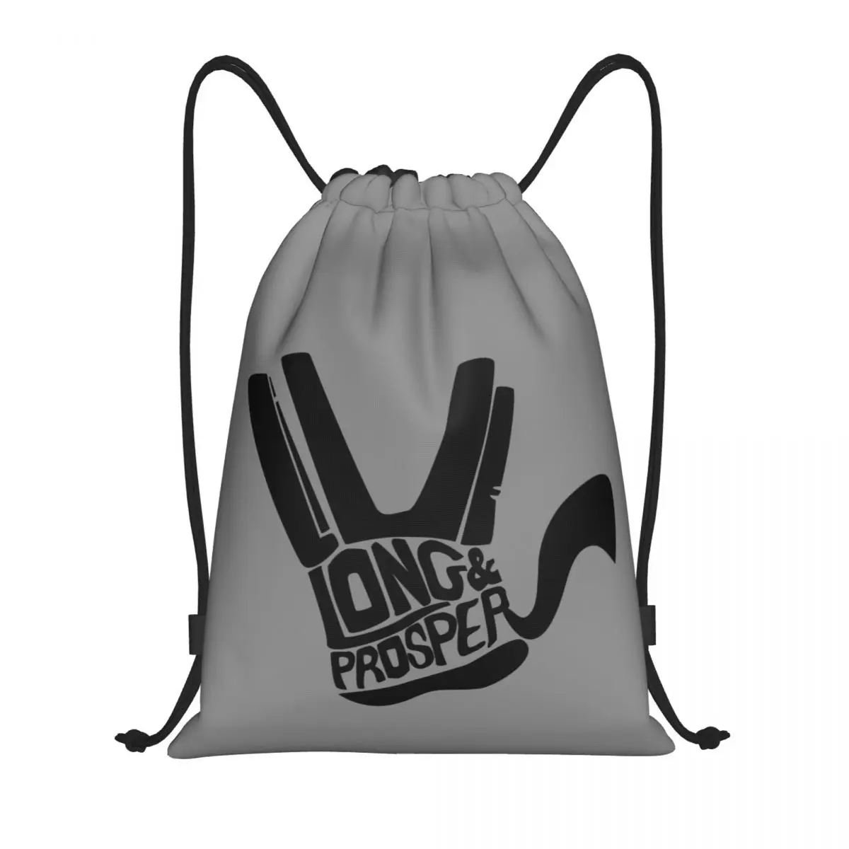 Stars Treks Live Long And Prosper Portable Drawstring Backpack Storage Bags Outdoor Sports Traveling Gym Yoga