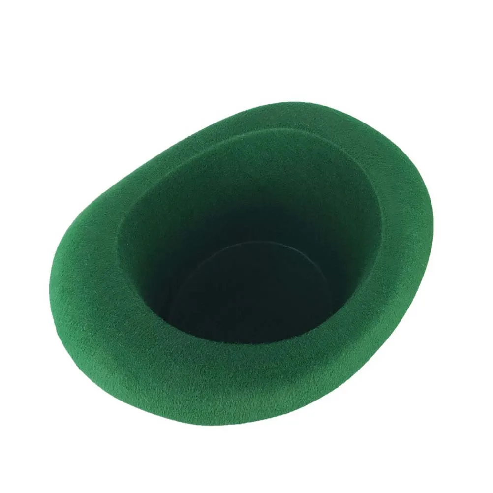 

St Patrick's Day Warm Nonwoven Green Hat Festival Decor Hat for Party Costume -Leaf Clover Attractive Design