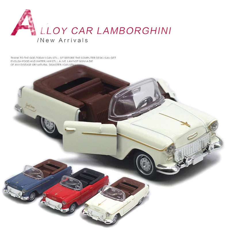 1: 32 alloy convertible sports car model,simulation of vintage car toys,collectible accessories,wholesale