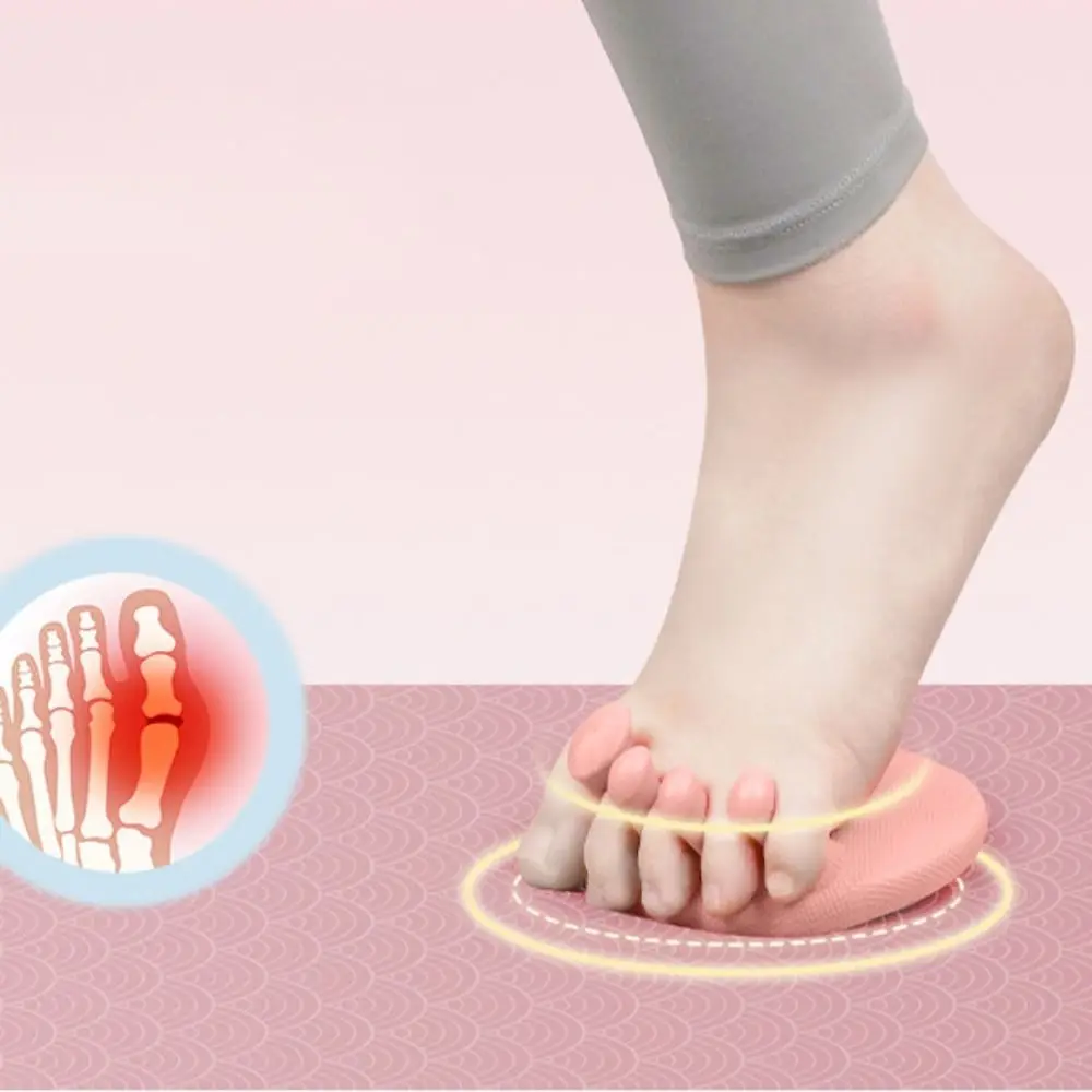 

1 Pair Gentle Support Anti Drop Foot Arch Trainer Soft Non Slip Toes Separators Portable Comfort Overlapping Toes Corrector Yoga