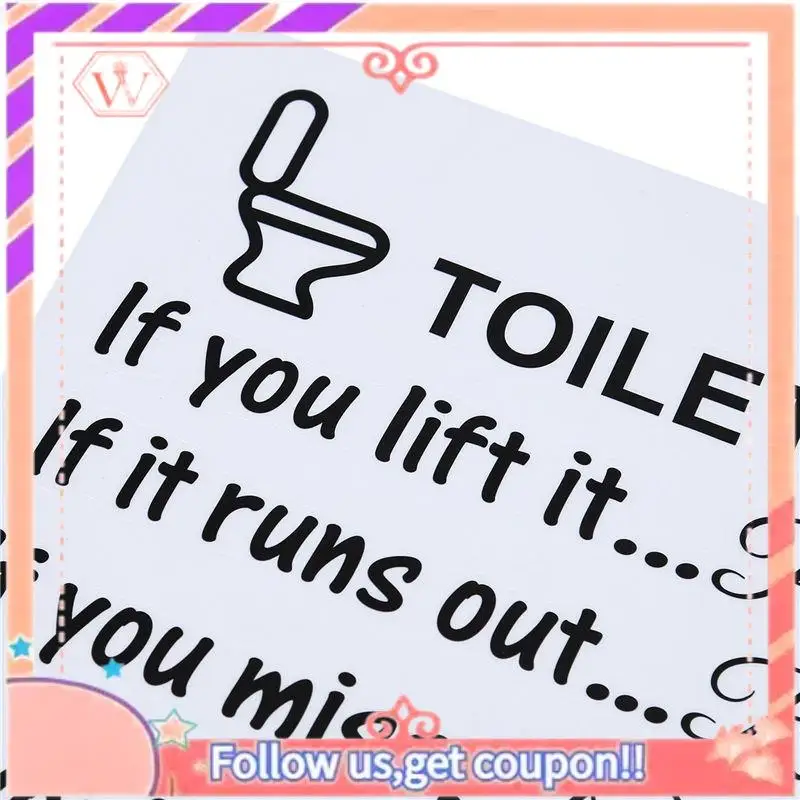 AT84-4X Toilet Rules Bathroom Removable Wall Sticker Vinyl Art Decals DIY Home Decor
